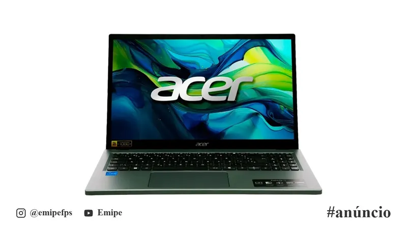 Notebook Acer Aspire Go 15 AG15-71PT-72EL, Intel Core i7-13620H, 16GB RAM, SSD de 512GB, Tela de 15,6" FHD IPS Touch, Windows 11 em promoção na Mercado Livre