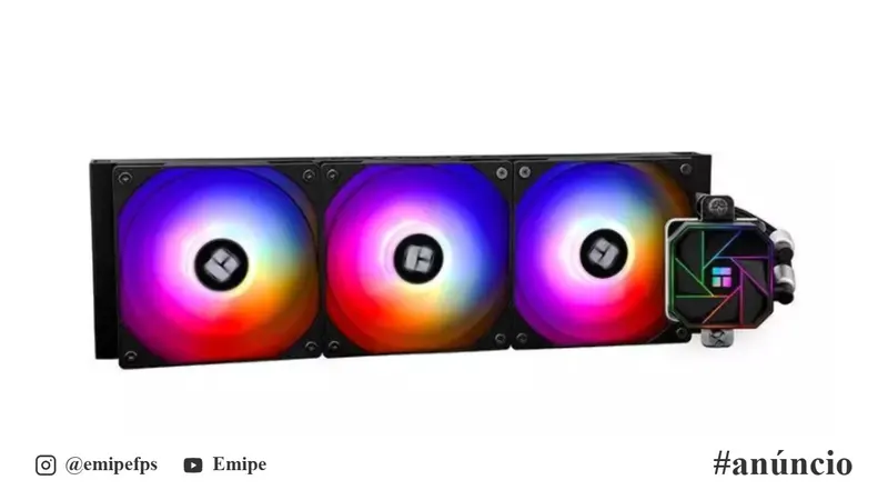 Water Cooler Thermalright Aqua Elite V3, ARGB, 360mm, Preto, TR-AE-360-V3-BK-ARGB em promoção na Shopee