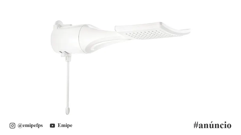 Chuveiro Lorenzetti Loren Shower Eletrônica Branco 6800W 220V em promoção na Shopee