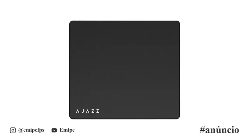 Mousepad Ajazz MP02, 400x450x5mm, Preto, MP02-BK em promoção na Shopee