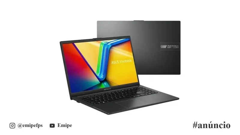 Notebook ASUS VivoBook Go 15, AMD Ryzen 5 7520U, 8GB RAM, SSD 512GB, KeepOS/Linux, Tela 15,6" Full HD, Mixed Black, E1504FA-NJ732 em promoção na Mercado Livre