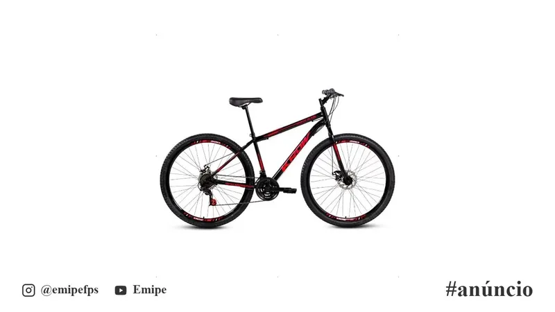 Bicicleta Aro 29 Aço Carbono, Freios a Disco, 21 Marchas, Krow Bikes em promoção na Shopee