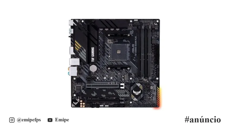 Placa-Mãe AMD AM4 Asus TUF Gaming B550M-Plus 90MB14A0-C1BAY0 em promoção na Shopee