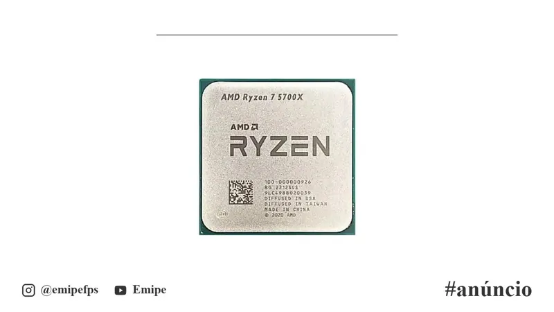 Processador AMD Ryzen 7 5700X, 4.6GHz Max Turbo, Cache 32MB, AM4 (OEM), 100000000926 em promoção na Shopee