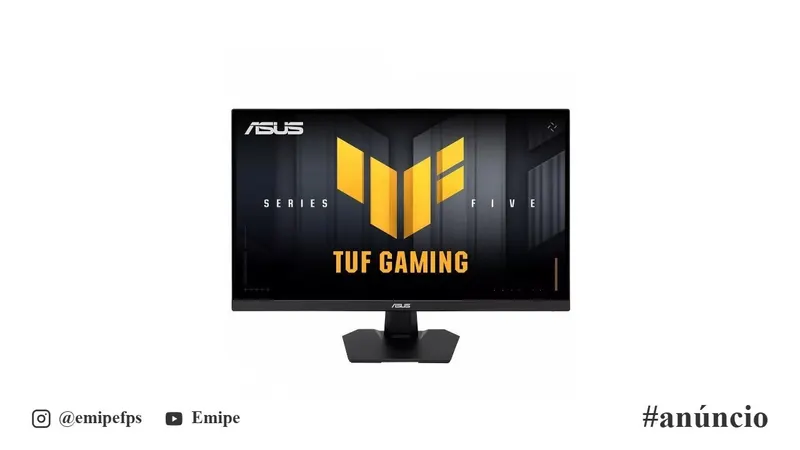 Monitor Gamer Asus TUF Gaming Series 5 VG279QM5F, 27 Pol, Full HD, 260Hz, Fast IPS, 0.3ms, ELMB Sync, FreeSync Premium em promoção na Shopee