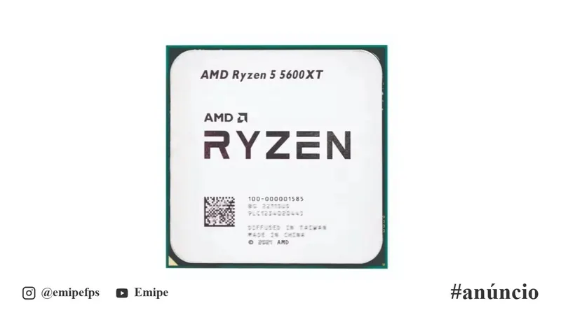 Processador AMD Ryzen 5 5600XT, AM4, 4.7GHz, 6 Cores, 12 Threads (Novo Sem Box) em promoção na Shopee