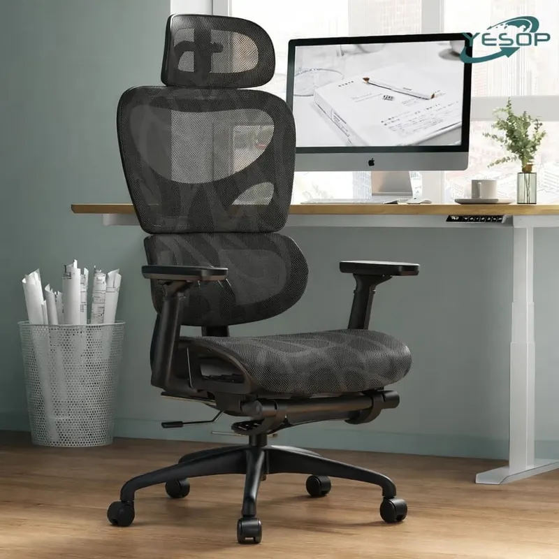 Cadeira Ergonômica Escritório Gamer Estudo Yesop Assento Zero Gravity 150kg Preto em promoção na Shopee