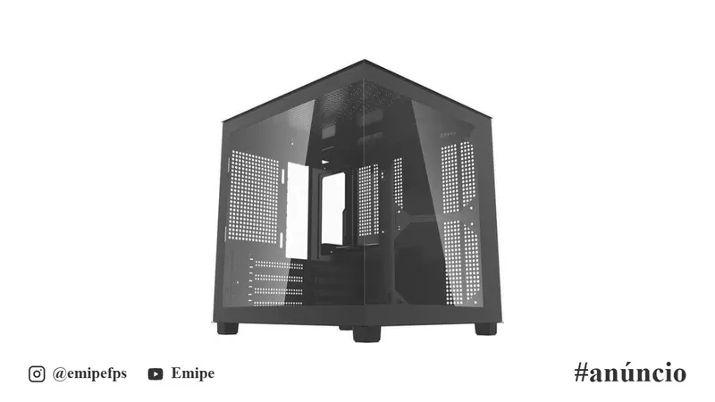 Gabinete Gamer Aquário Aigo Apollo A275, Mini-Tower, Lateral de Vidro, Preto, AC-A275-B-HQ1 em promoção na Shopee