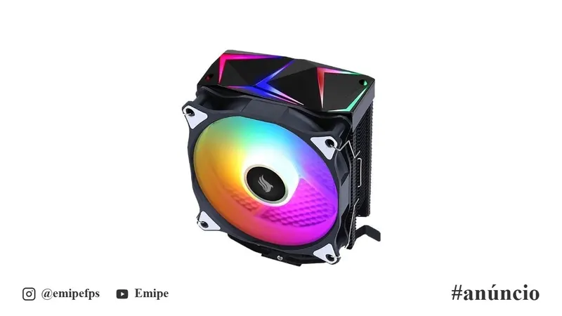 Cooler para Processador Pichau Falcon, ARGB, 120mm, Preto, PG-FLCARGB-BK01 em promoção na Shopee