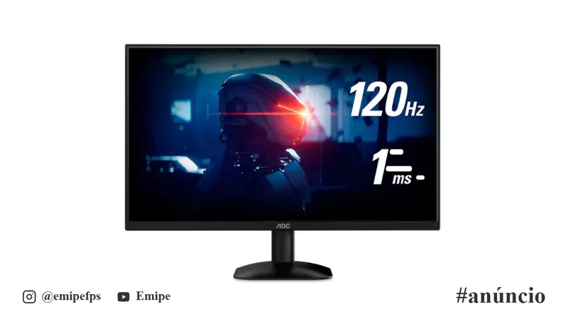 Monitor Gamer 22" AOC 22B35HM23, 120Hz, 1ms, Bordas Ultrafinas, HDMI, VGA em promoção na Shopee