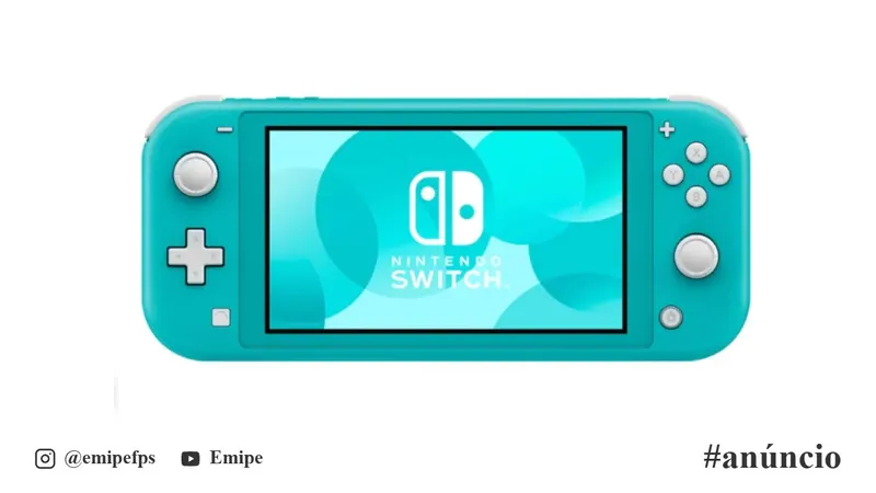 Console Nintendo Switch Lite, Turquesa em promoção na Shopee