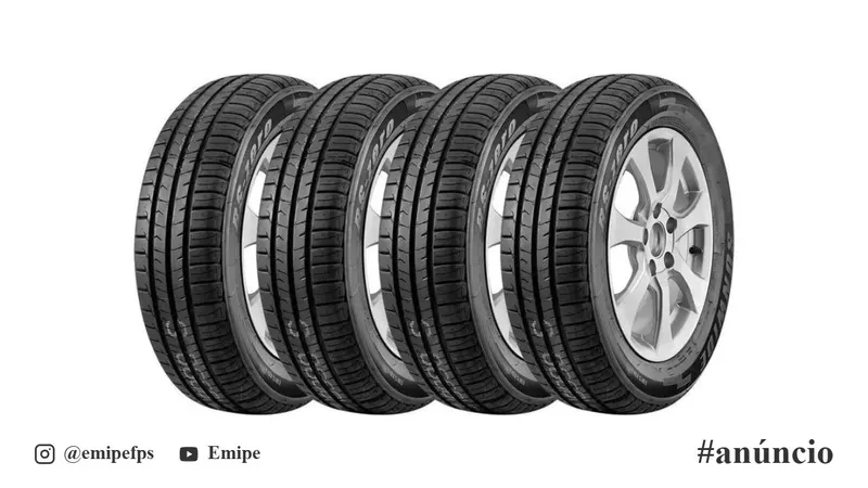 Kit com 4 Pneus Sunwide RS-Zero 165/60 R14 Aro 14 75H em promoção na Shopee