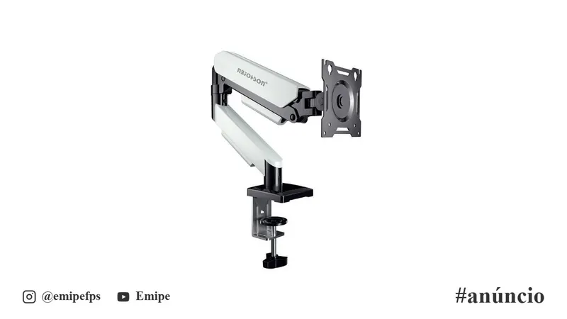Suporte Articulado para Monitor Nbjohson GS-MRZ05, 13 Pol a 32 Pol, Branco, NB-GS-MRZ05-WH em promoção na Shopee