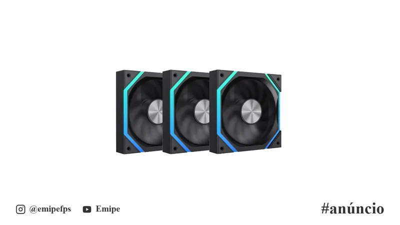 Kit 3 Fans ARGB Gamemax Kuling FN12A-N2 BK em promoção na Shopee