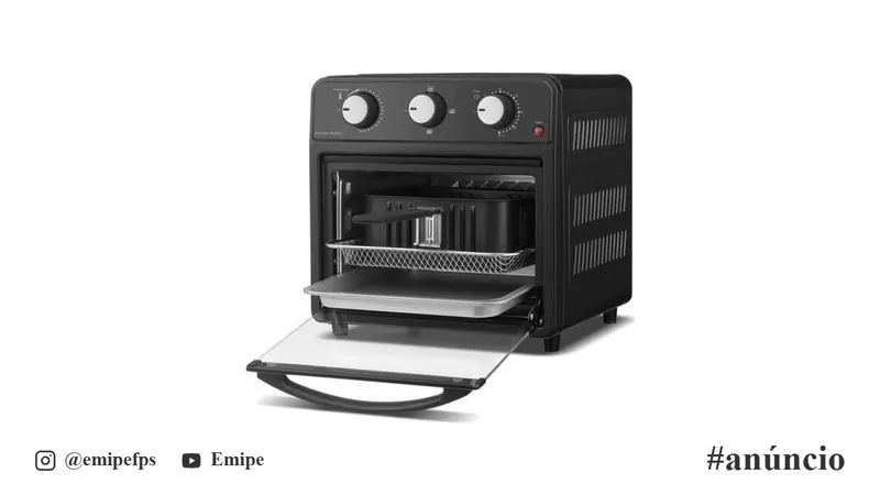 Air Fryer Oven Britânia 12L Bella Cuccina 1500W BCFR05 em promoção na Shopee