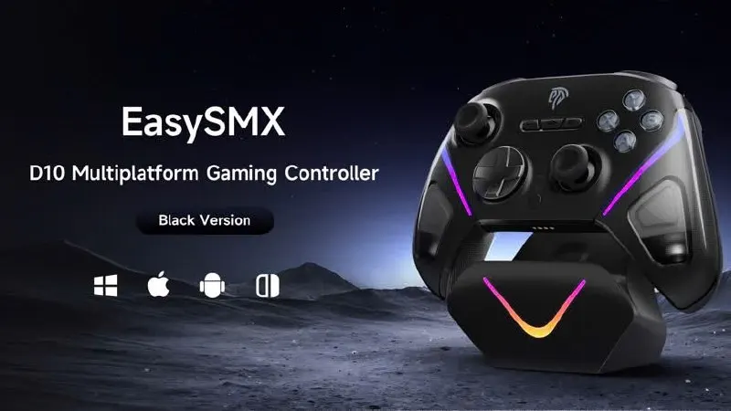 Controle EasySMX D10 com Base de Carregamento em promoção na AliExpress