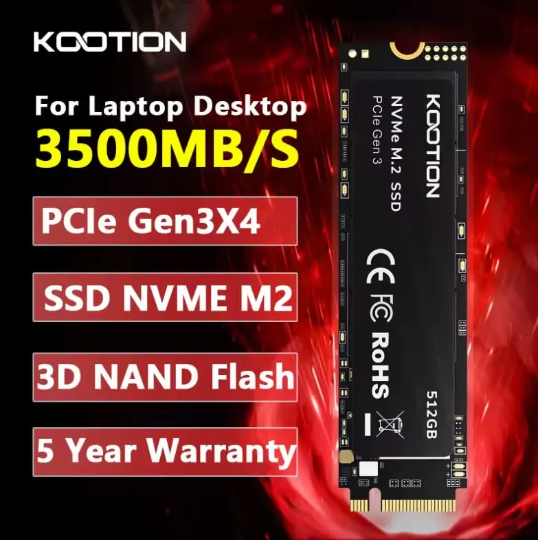 SSD Kootion 512GB 2100MB/s - Lite em promoção na AliExpress