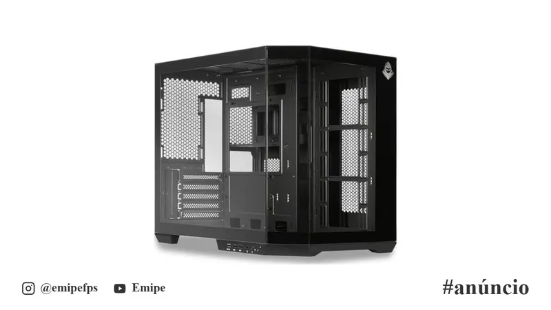 Gabinete Gamer Aquário Mancer CV700L, Mid-Tower, Lateral de Vidro, Preto, MCR-CV700L-BK em promoção na Shopee