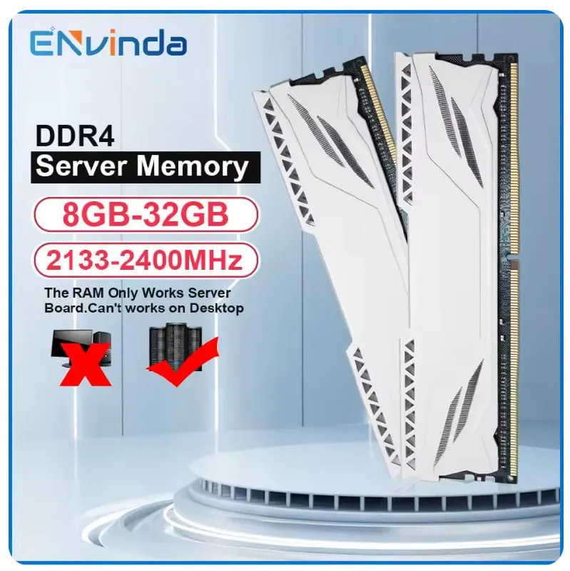 Memória RAM Envinda 8GB 2133MHz DDR4 ECC, Exclusiva para Xeon X99 em promoção na AliExpress