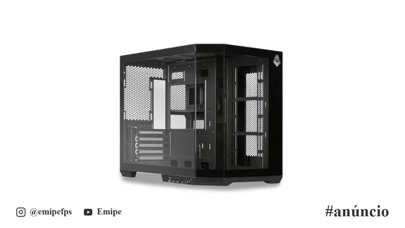 Gabinete Gamer Aquário Mancer CV700L, Mid-Tower, Lateral de Vidro, Preto, MCR-CV700L-BK em promoção na Shopee