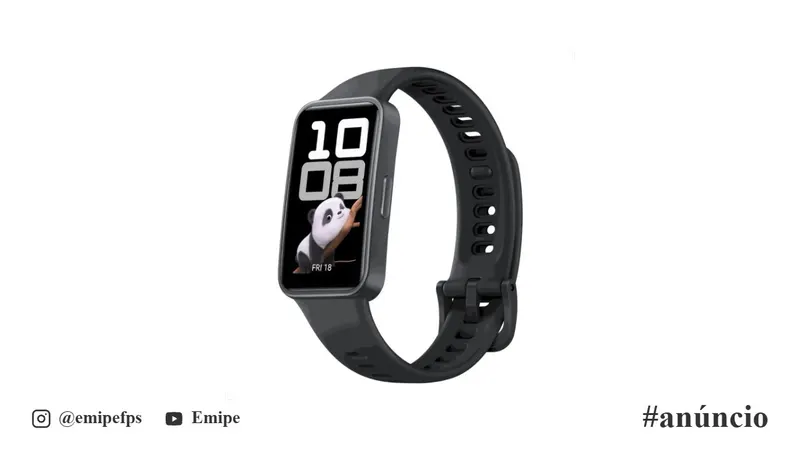 Smartwatch HUAWEI Band 10 Caixa de Polímeros Duráveis, Análise do Sono em Nível Profissional, Assistente de Bem-Estar Emocional, Compatível com Android e iOS, Preto em promoção na Mercado Livre