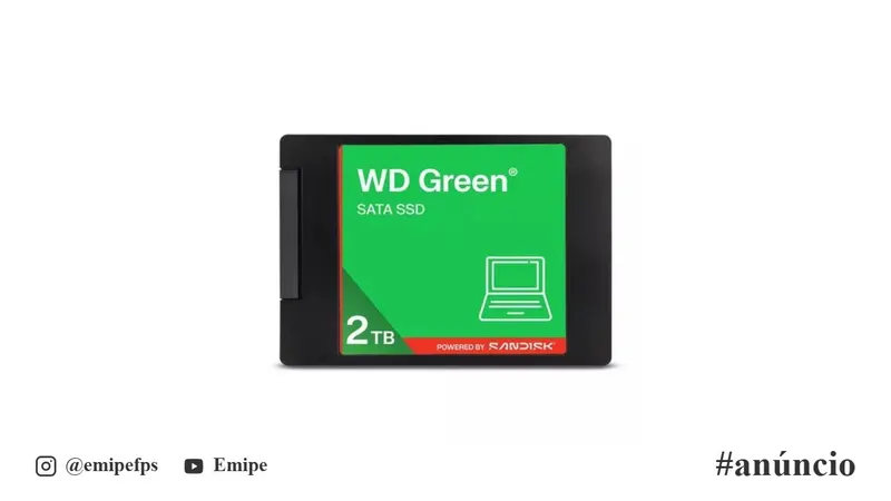 SSD WD Green 2.5'' 2TB SATA III 545 MB/s WDS200T5G0A em promoção na Shopee