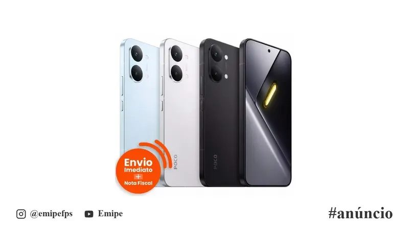 Celular Xiaomi Poco X8 Pro 512GB / 256GB 5G NFC Versão Global em promoção na Shopee