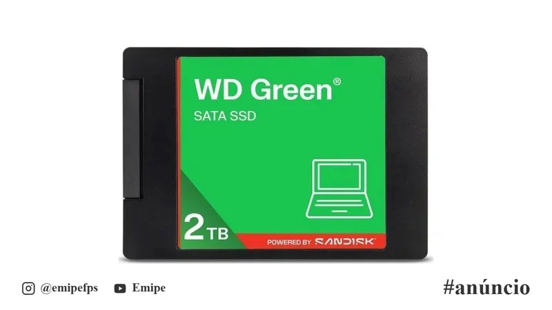 SSD WD Green 2.5'' 2TB SATA III 545MB/s WDS200T5G0A em promoção na Shopee