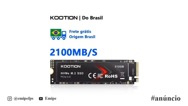 SSD NVMe Kootion X15Lite 1TB Gen3 PCIe 3.0 M2 2280 em promoção na AliExpress
