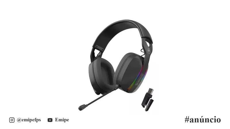 Headset Gamer Marvo Pulz 70W, RGB, Drivers 40mm, Tri-Mode, Preto, HG9086W-BK em promoção na Shopee