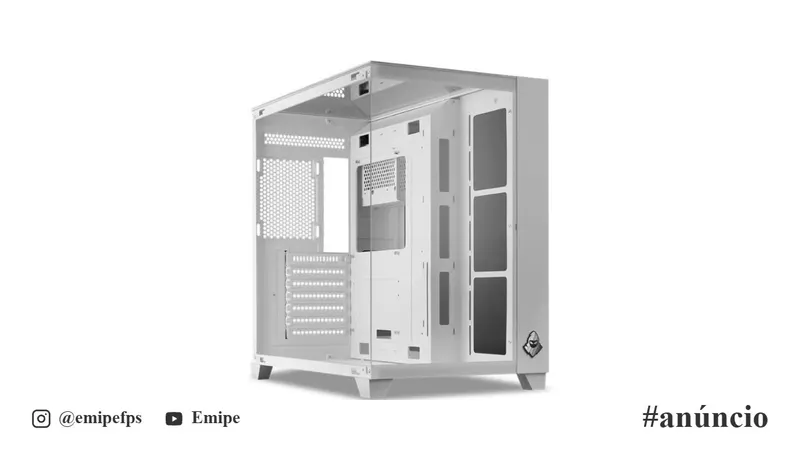Gabinete Gamer Mancer CV550, Mid-Tower, Lateral de Vidro, Branco, MCR-CV550-WH em promoção na Shopee