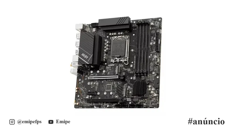 Placa-Mãe MSI PRO B760M-A WIFI, Intel, LGA 1700, Micro-ATX, DDR5, Wi-Fi, PROB760MAWIFI em promoção na Shopee