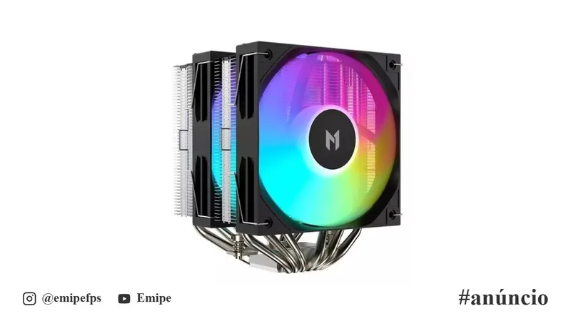Air Cooler MACH1 WIND, ARGB, AMD e Intel, 120mm, Preto - A60 ARGB em promoção na Shopee