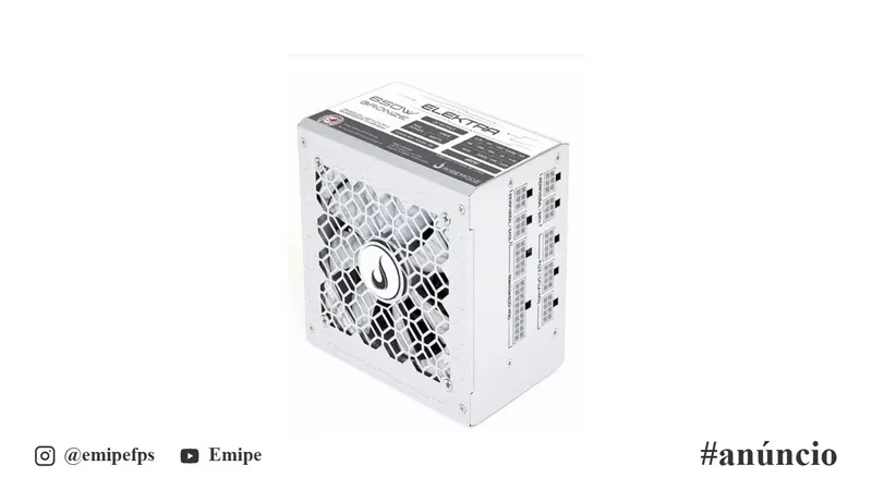 Fonte Gamer Rise Mode Elektra, 650W, Bronze, Full Modular, PFC Ativo, Branco, RM-PSU-ELKM-650-W em promoção na Shopee