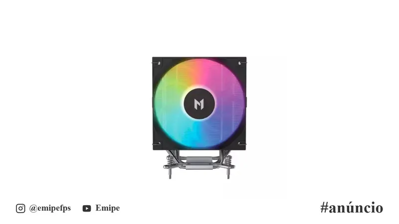 Air Cooler MACH1 Arctic, ARGB, AMD e Intel, 120mm, Preto - A40 em promoção na Shopee