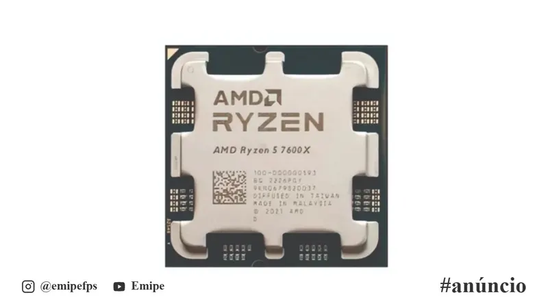Processador AMD Ryzen 5 7600X, 4.7GHz, AM5 (Sem Caixa e Cooler) em promoção na Shopee