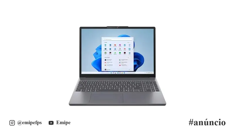 Notebook Lenovo IdeaPad Slim 3 Ryzen 7 8840HS, 8 núcleos e 16 threads, Painel IPS, 8GB RAM expansível, SSD 512GB expansível, Gráficos Radeon™ 780M integrados, Linux em promoção na Mercado Livre