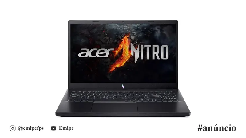 Notebook Gamer Acer Nitro V 15, 15,6", AMD Ryzen 7 7735HS, NVIDIA GeForce RTX 4050 6GB, 8GB RAM DDR5, SSD 512GB, Tela IPS 165Hz em promoção na Mercado Livre
