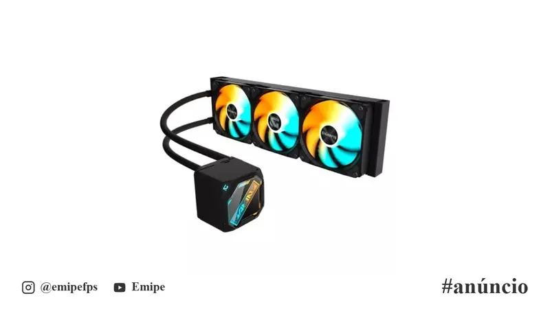Water Cooler Gigabyte Gaming 360, ARGB, 360mm, AMD e Intel, Preto, GP-GIGABYTE GME 360 em promoção na Shopee