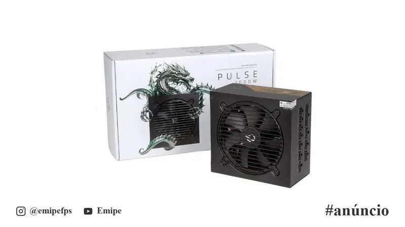 Fonte de Alimentação Duex Pulse Pro 1000W Cybenetics Gold em promoção na Shopee