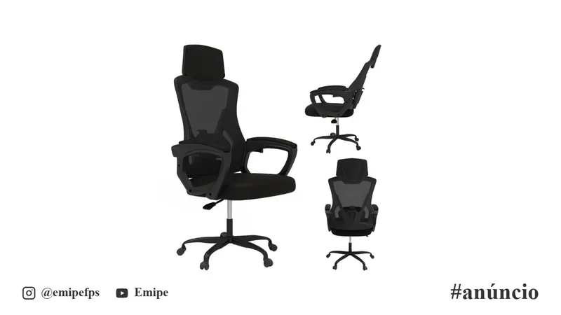Cadeira Gamer Ergonômica Multifuncional Reclinável em promoção na Shopee