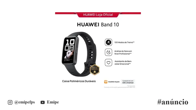 Huawei Band 10 Smartwatch em promoção na Shopee