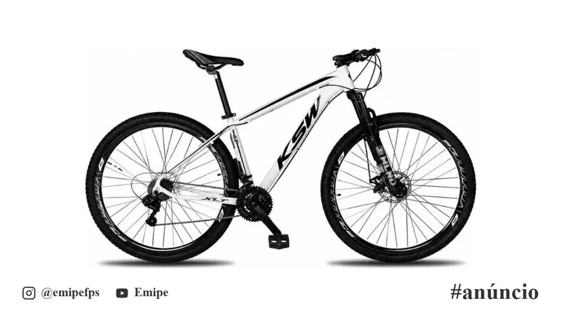 Bicicleta Aro 29 KSW XLT 21 Marchas Shimano Freios a Disco Quadro 17 Branca em promoção na Shopee