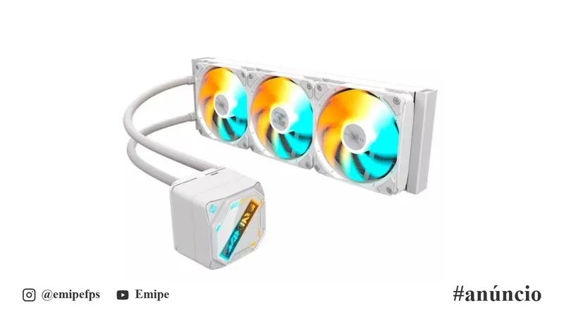 Water Cooler Gigabyte Gaming 360, RGB, 360mm, AMD e Intel, Branco, GP-GIGABYTE GME 360I em promoção na Shopee