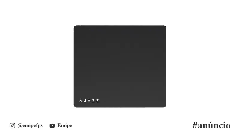 Mousepad Ajazz MP02, 400x450x5mm, Preto, MP02-BK em promoção na Shopee