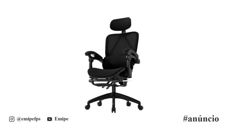 Cadeira de Escritório Presidente Ergonômica Giratória Home Office Gamer Reclinável Malha Respirável Apoio 3D Lombar em promoção na Shopee