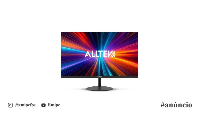Monitor Alltek 21,5" FHD, Tela Ultrafina, Painel VA, 100Hz, 5ms, HDMI, VGA, ATK-215 Z, Preto em promoção na Shopee