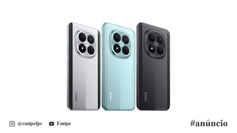 Smartphone Xiaomi Poco M8 5G, 256GB, 8GB RAM em promoção na Shopee