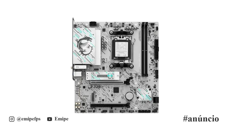 Placa-Mãe MSI B840M Gaming WiFi 6E AM5 DDR5 mATX Ryzen M.2 NVMe HDMI DP Gamer em promoção na Shopee