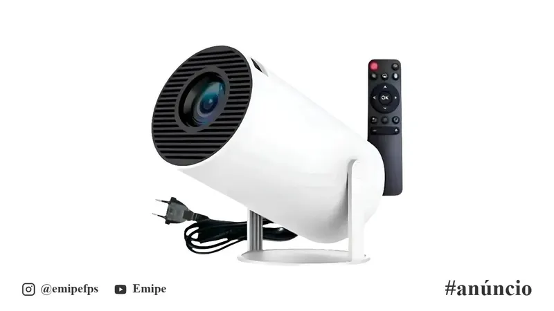 Projetor Smart Portátil HY300 Full HD 4K, Android 11, Wi-Fi e Bluetooth, Home Theater Cinema em Casa Branco – LUZTUDO em promoção na Mercado Livre